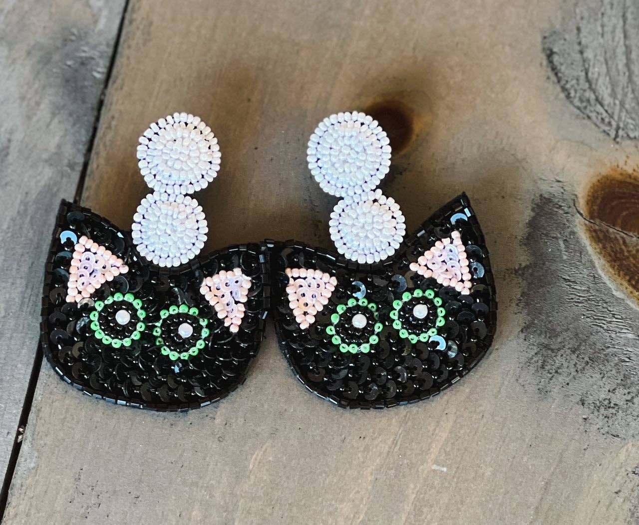 Black Cat Earrings