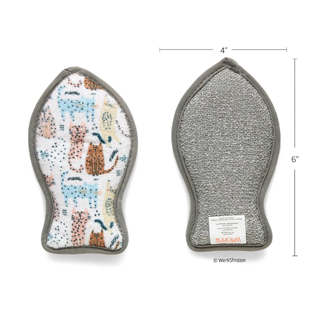 Cats Meow Reusable Microfiber Pet Scrubbies, Set of 2