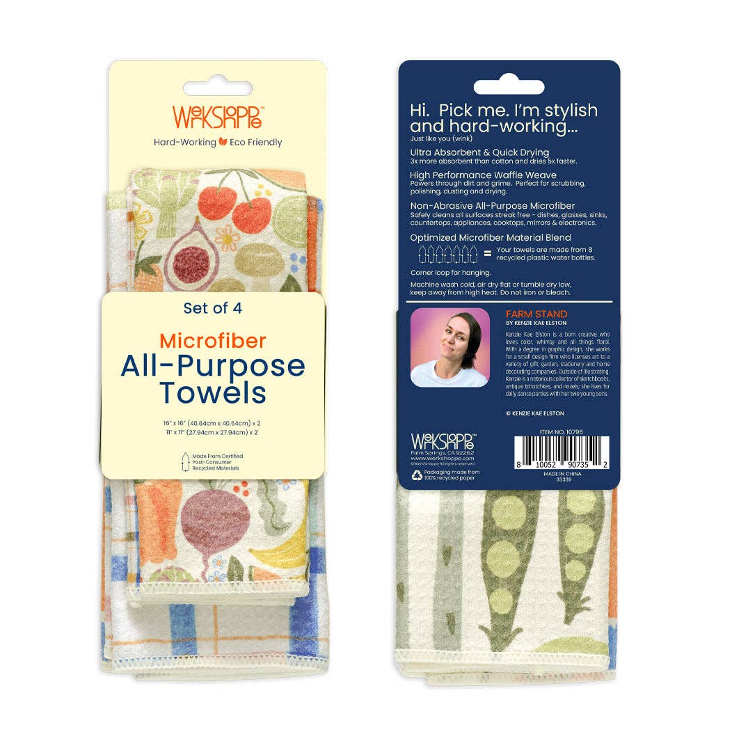 Farm Stand All Purpose Towel, Multi-Surface Cleaning Cloths