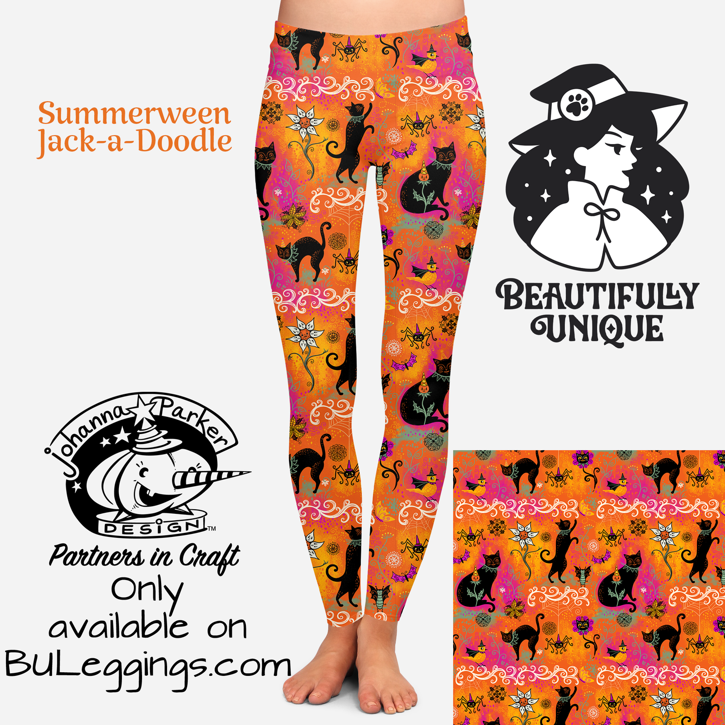 Summerween Jack-a-Doodle Leggings (Johanna Parker Exclusive)