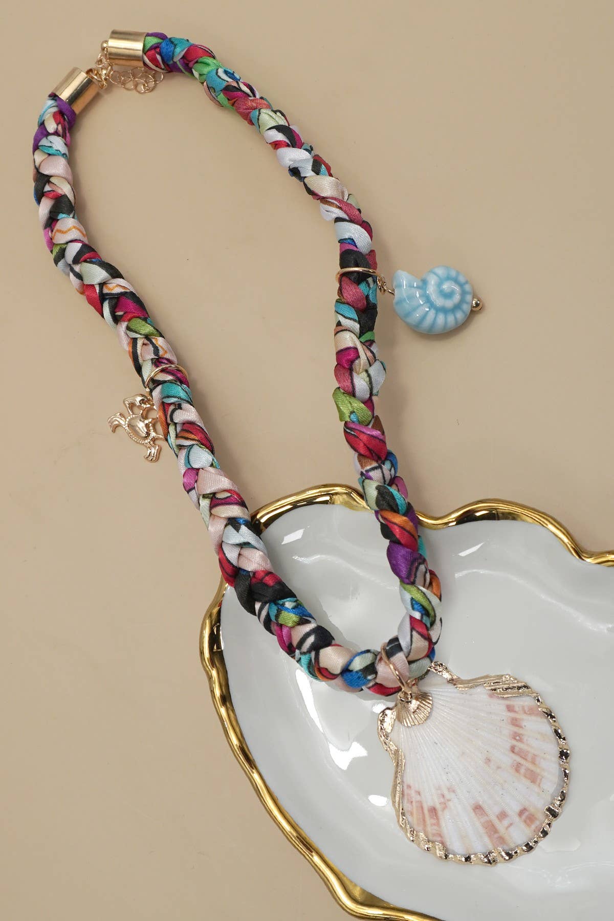 SCARF CHARM NECKLACE