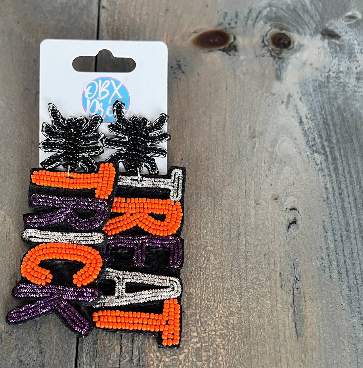 Trick or Treat Spider Dangle Earrings