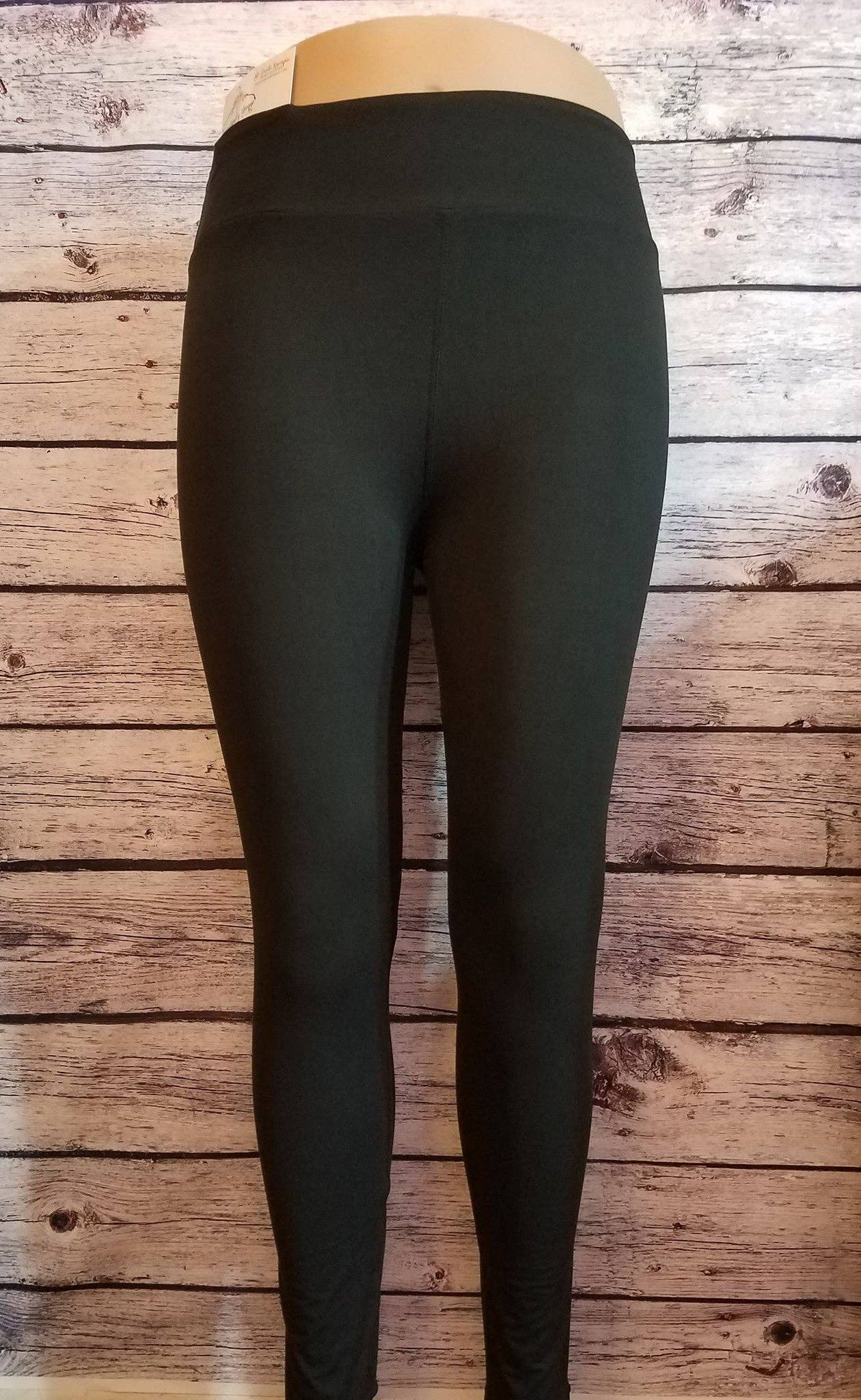 Black Cat Solid Leggings