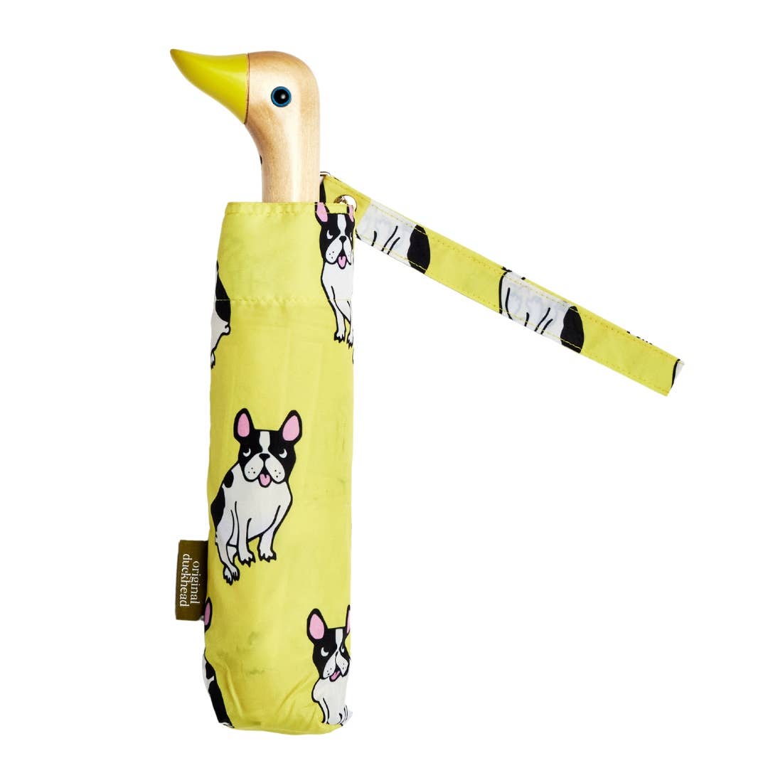Coucou Suzette Collab - Yellow and Black Frenchie Duck-Head Umbrella