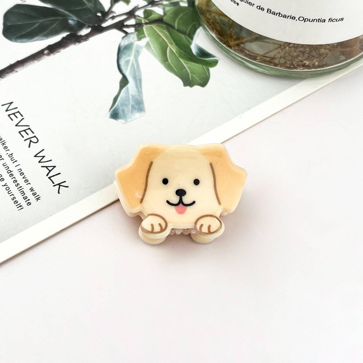 Mini Cute Dog Hair Claw Clip-puppy hair accessory