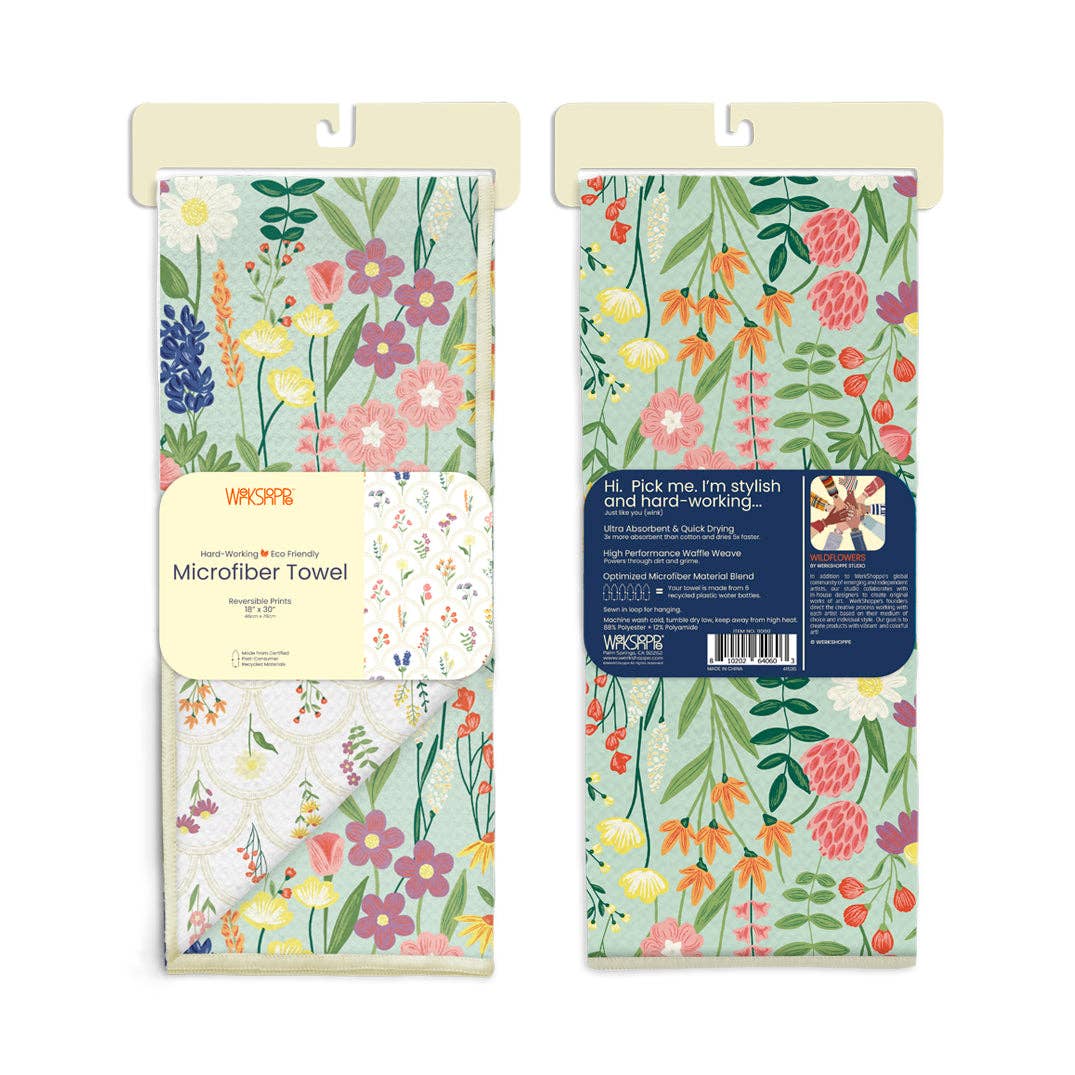 Wildflowers Microfiber Kitchen Towel