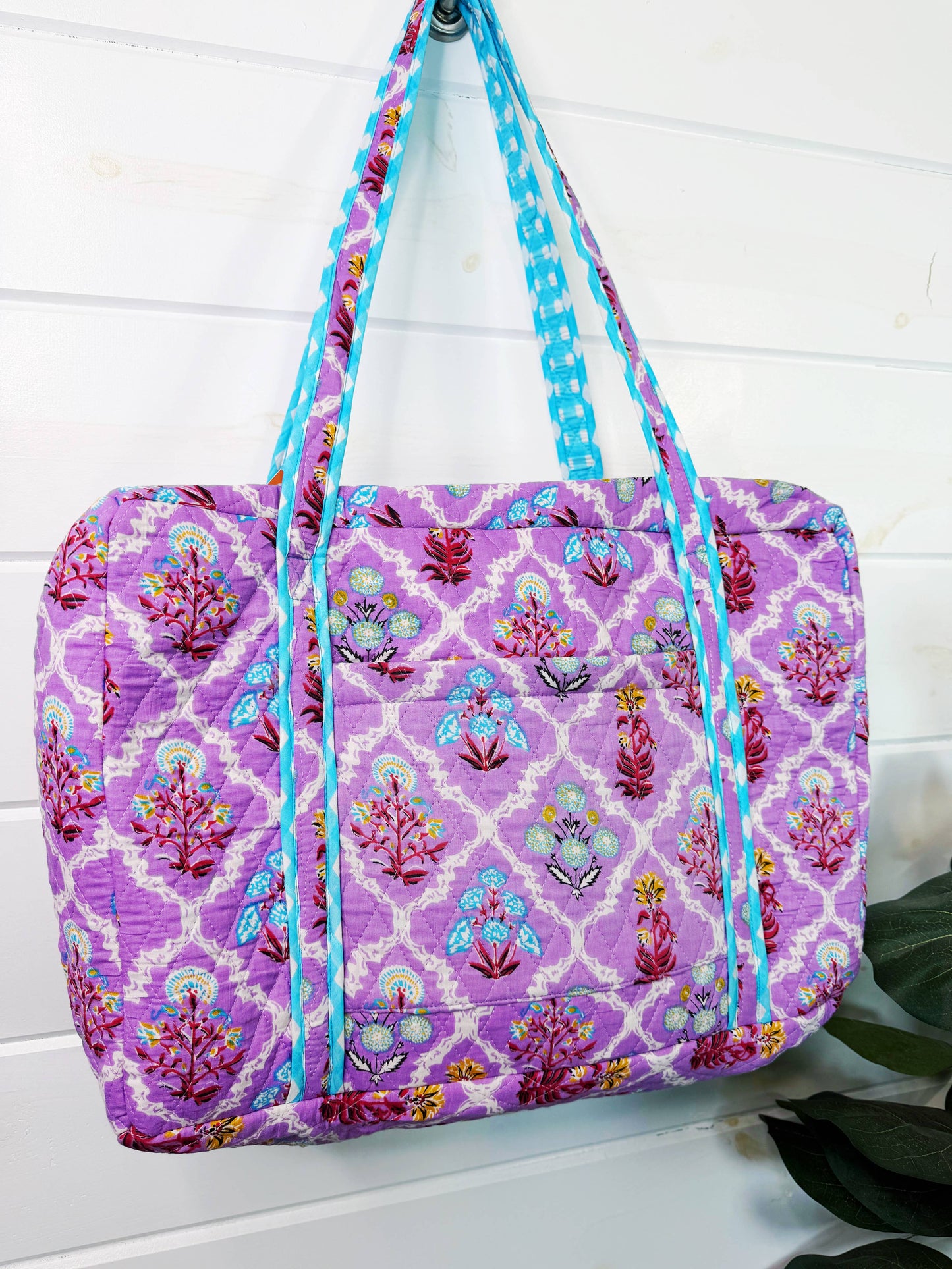 Purple Wildflowers weekender bag