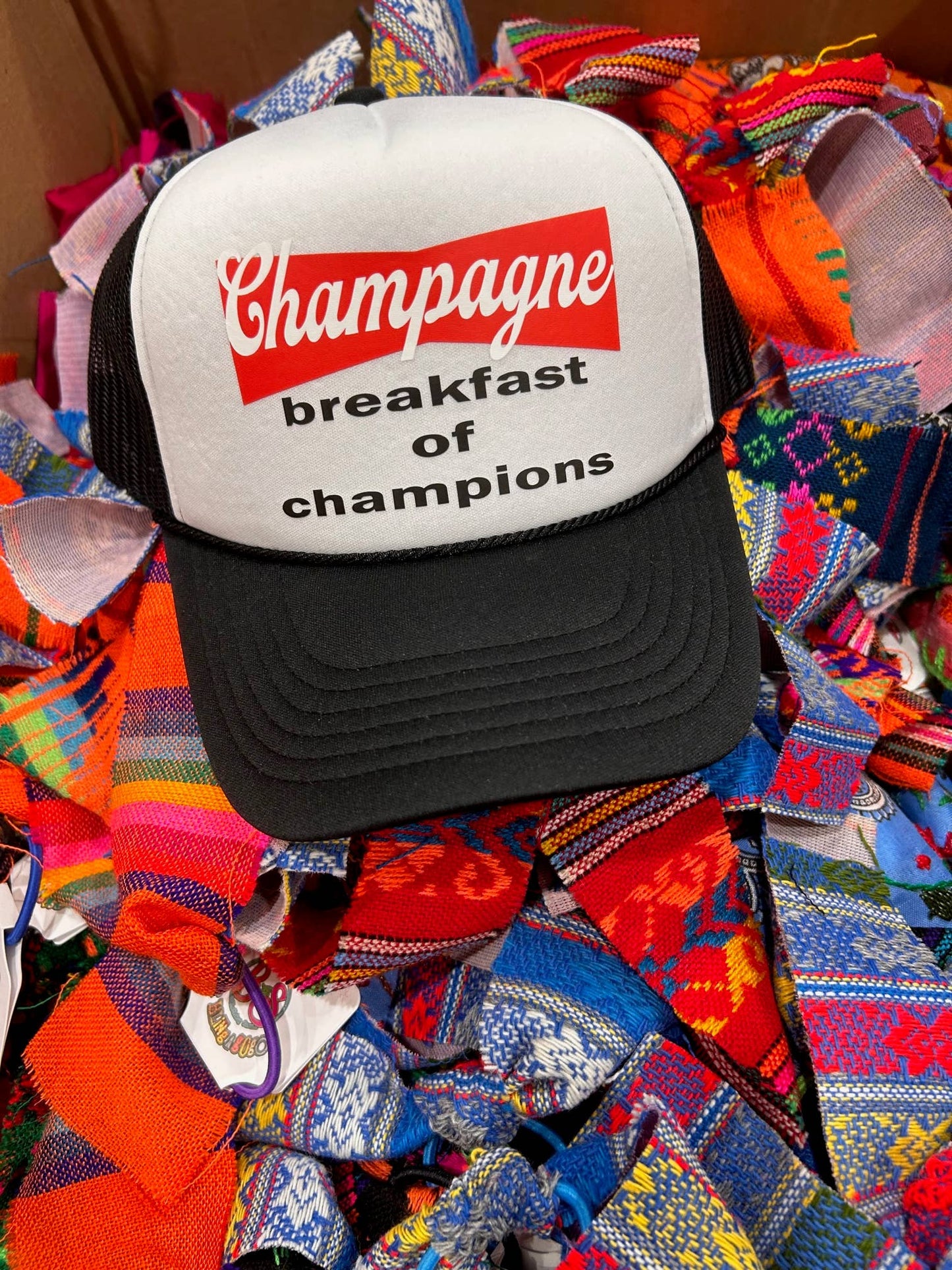 Champagne Breakfast Trucker | Summer Truckers | Drinking Cap