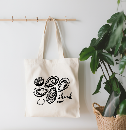 Shuck Em Canvas Tote Bag