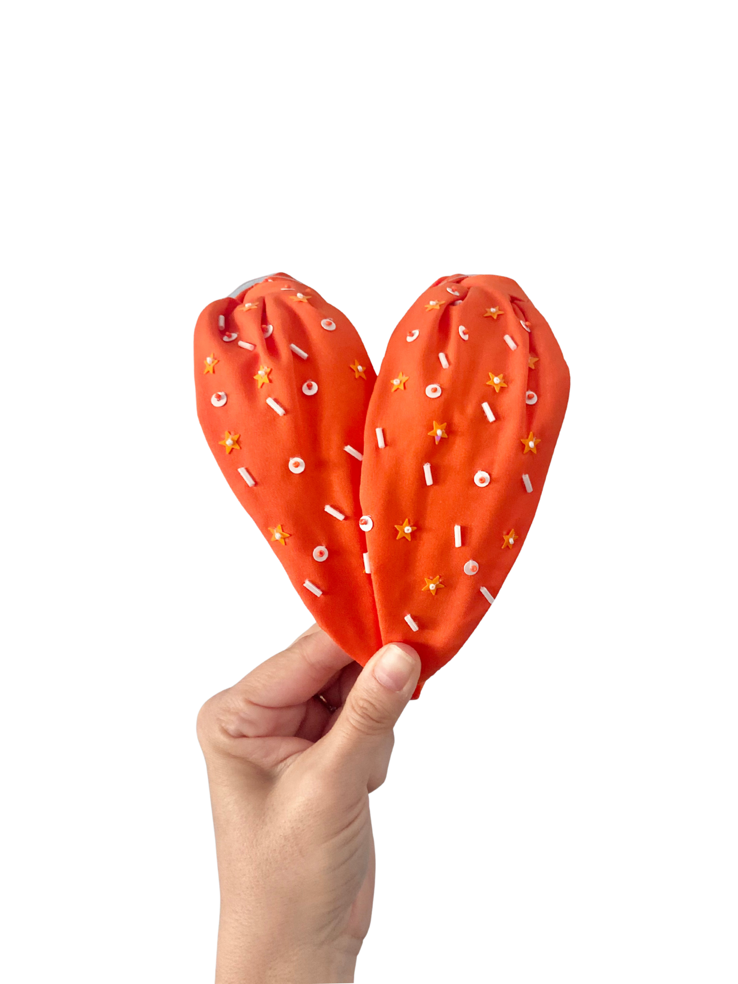 Orange Confetti Headband - Game Day