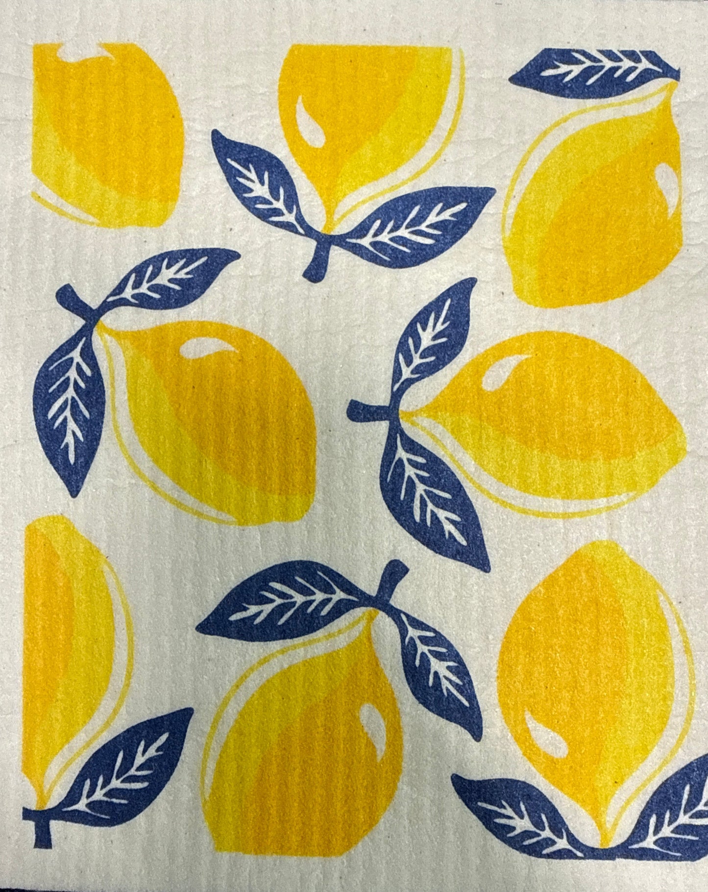 S/2 Sorrento Lemon Dishcloths