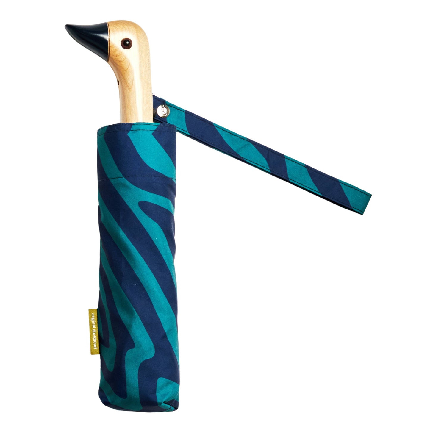Blue Swirl Duck-Head Umbrella