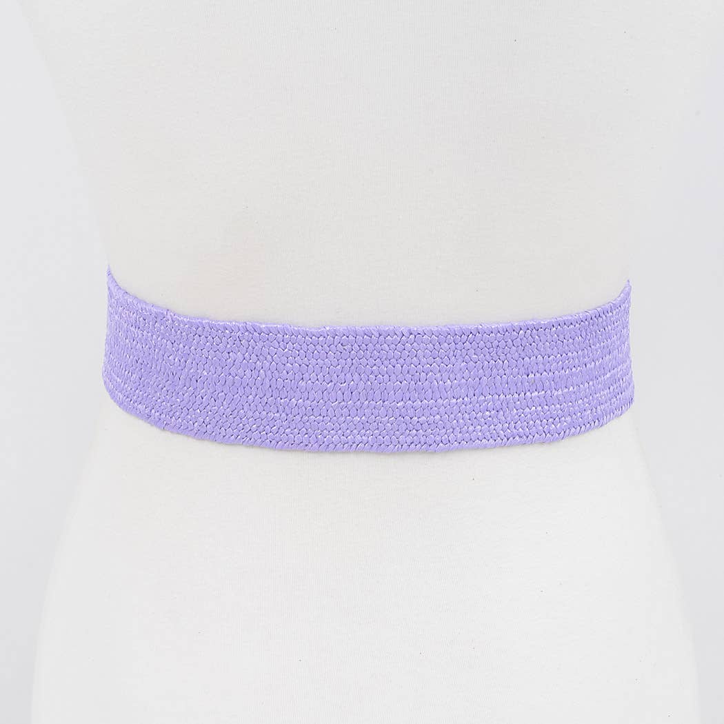 Square Buckle Stretch Belt