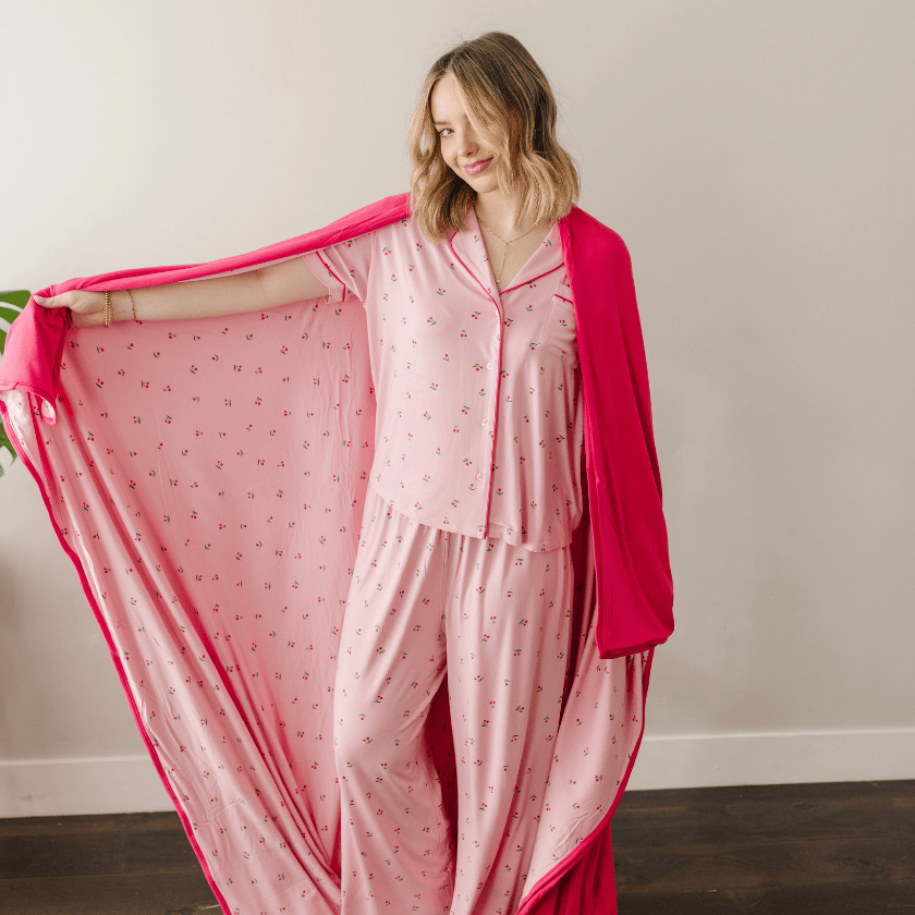 Cherry Swaddle Blanket