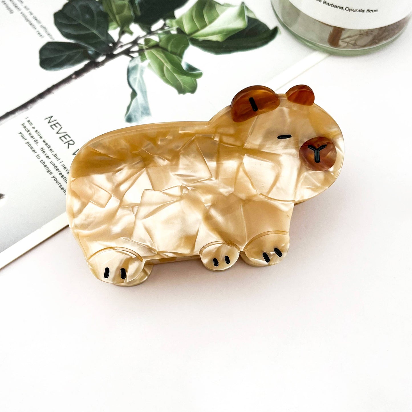 Capybara Acetate Hair Claw Cute Animal Clip