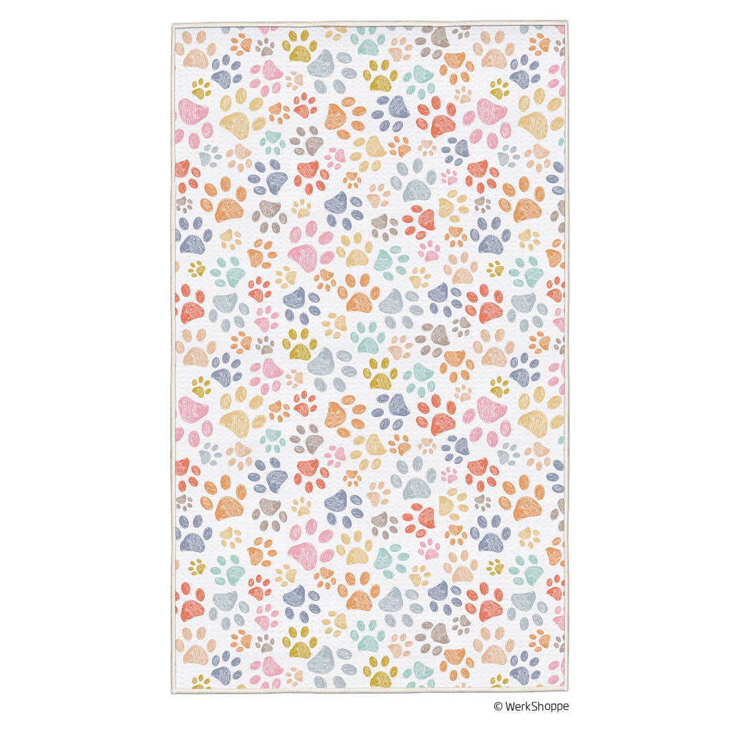 Paw Prints Pet Drying Microfiber Towel, Quick Drying Towel