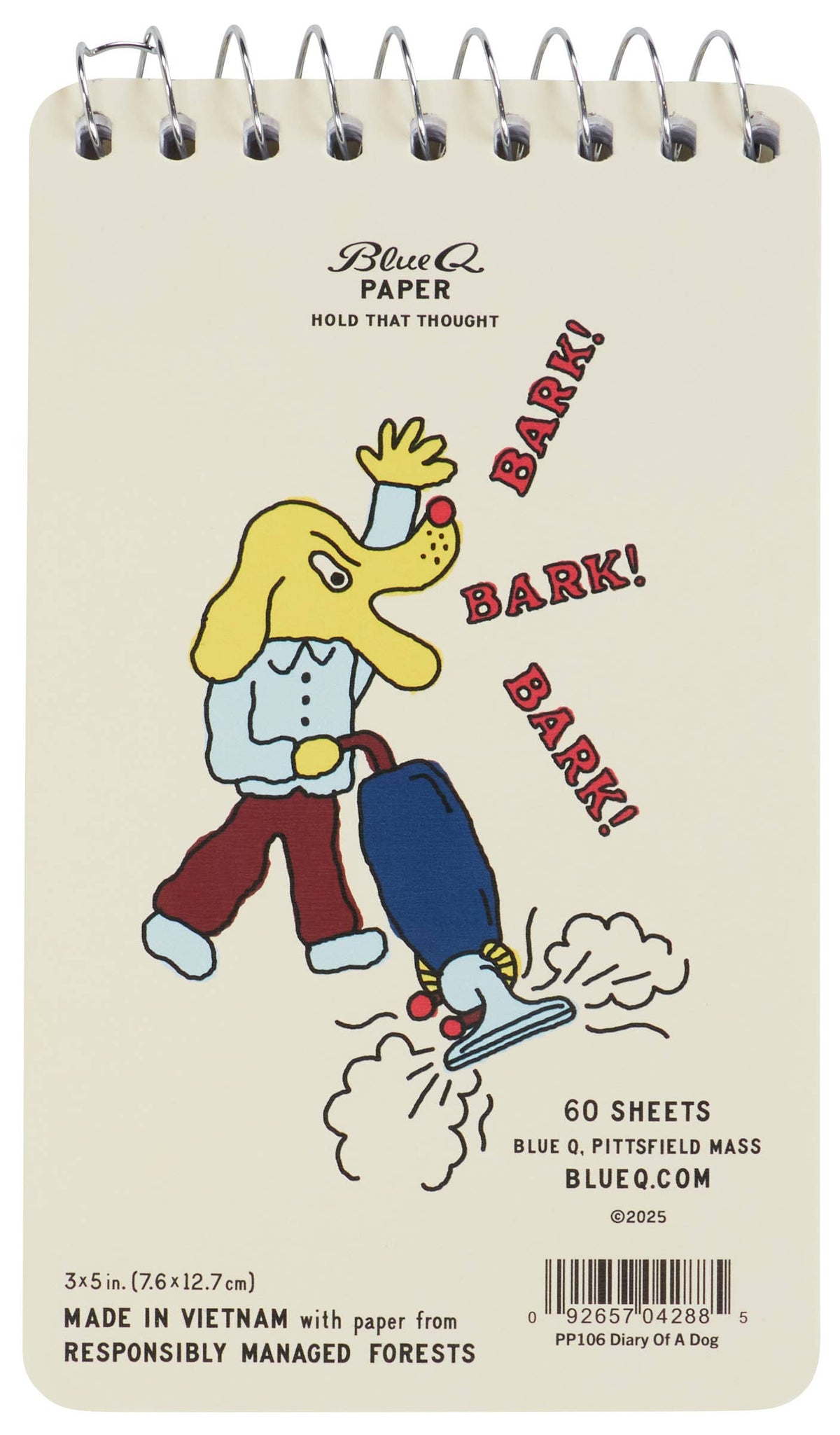 Diary Of A Dog 3x5 Spiral NB