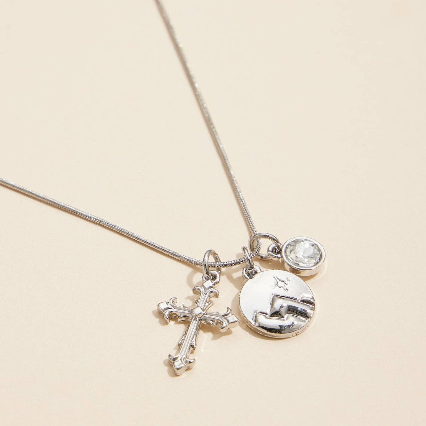 Faith and Adventure Gold Dipped 18K Charm Necklace