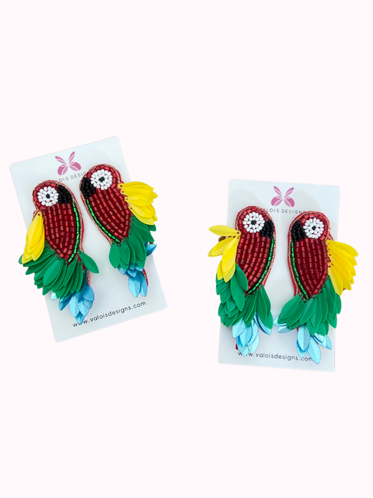Paradise Parrot Earring