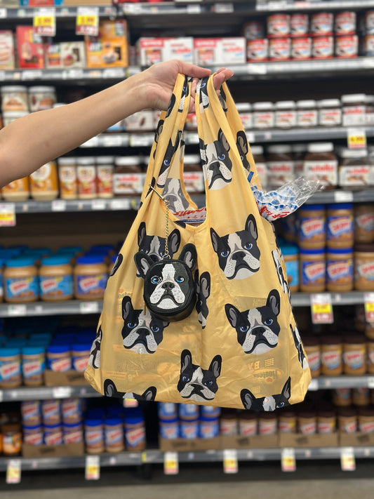 2-in-1 Bag Charm & Reusable Shopper Bag - Boston Terrier Dog