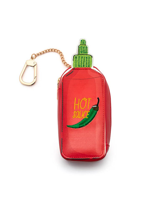 2-in-1 Bag Charm & Reusable Shopper Bag - "Hot Sauce" Bottle