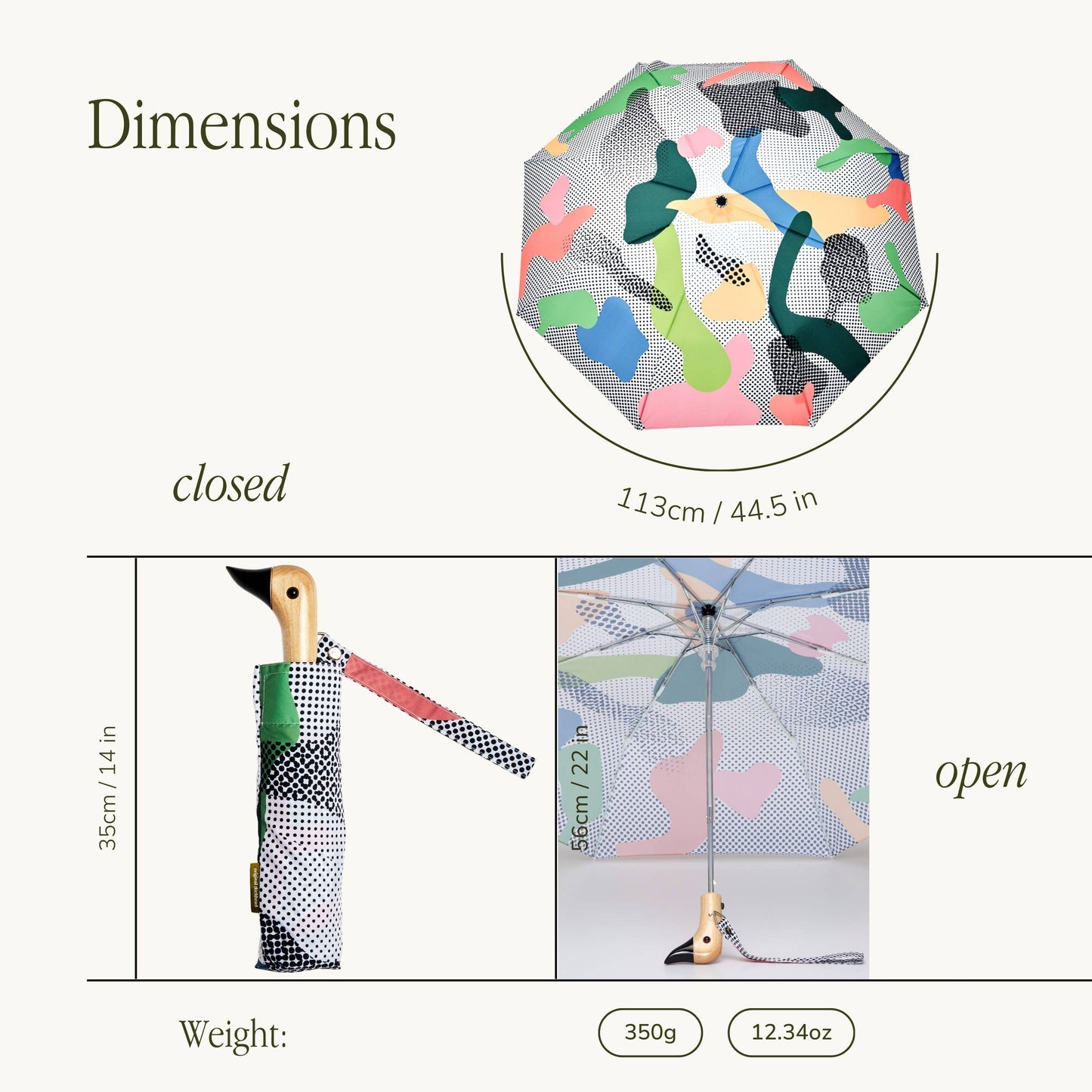Dots Duck-Head Umbrella