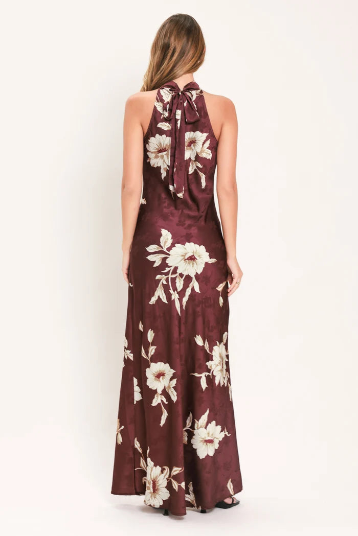 Autumn in Sedona Halter Sheath Dress