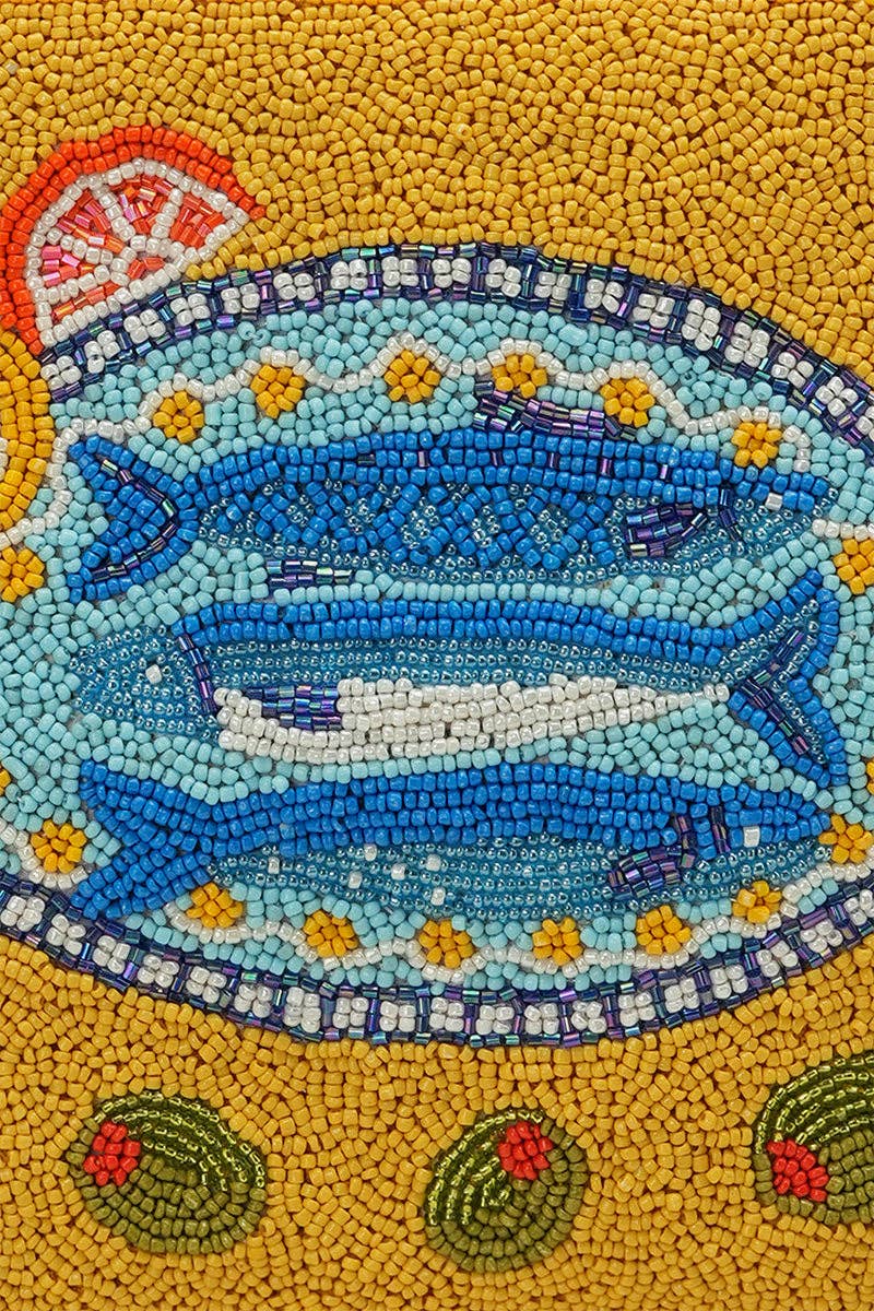 Mediterranean Sardine Wristlet Clutch