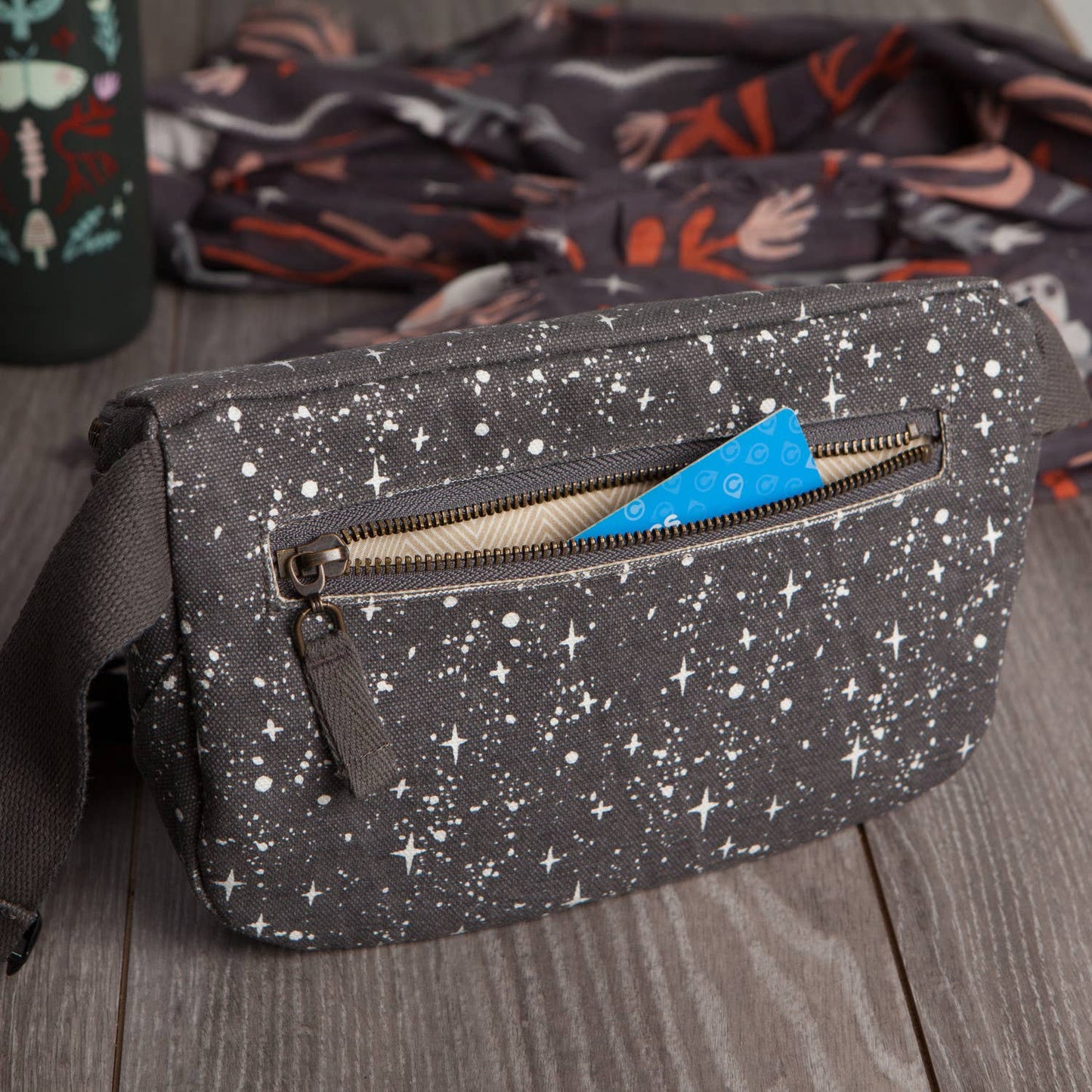 Danica Studio Far And Away Cotton Hip Bag Adjustable Strap