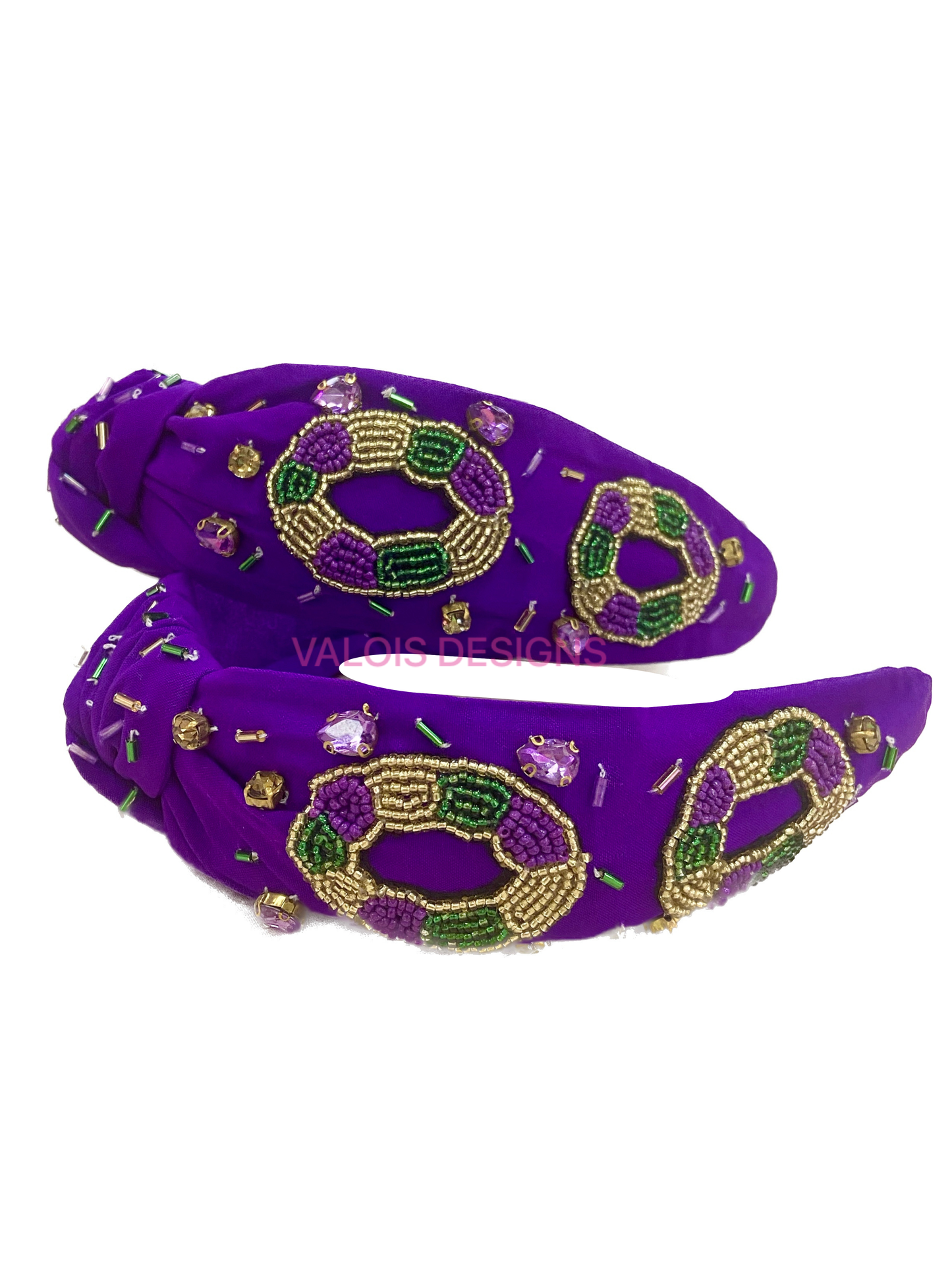 King Cake Mardi Gras Headband