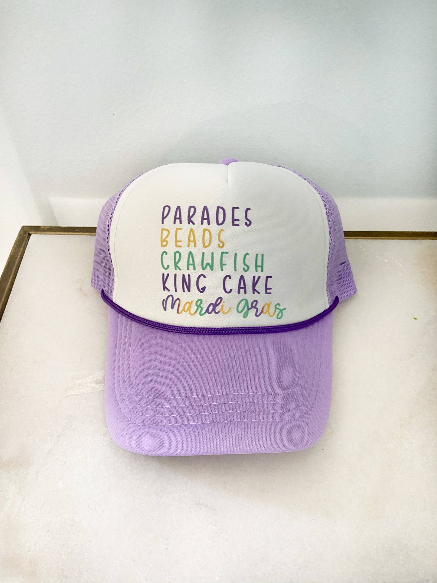 Mardi Gras Trucker Hat