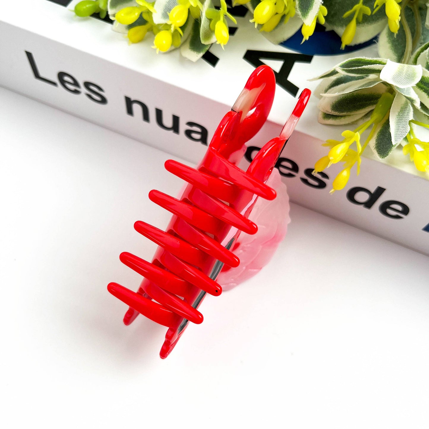 Flamingo Hair Clip,Acetate Animal Hair Claw
