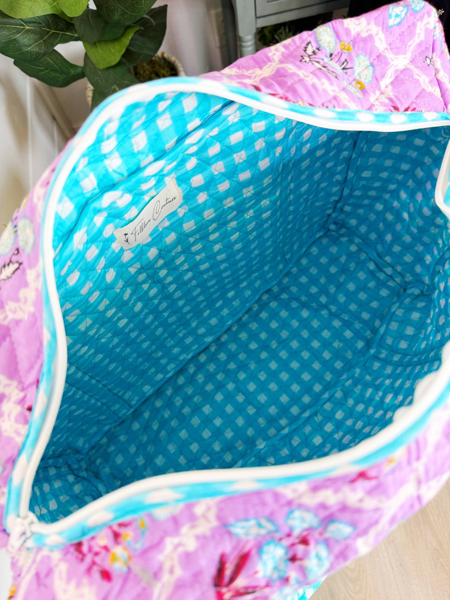 Purple Wildflowers weekender bag
