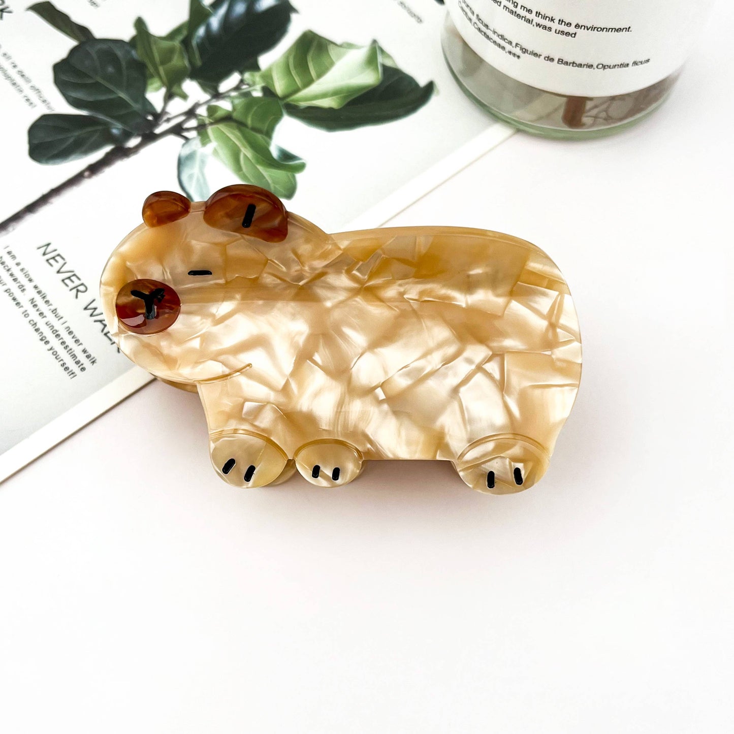 Capybara Acetate Hair Claw Cute Animal Clip