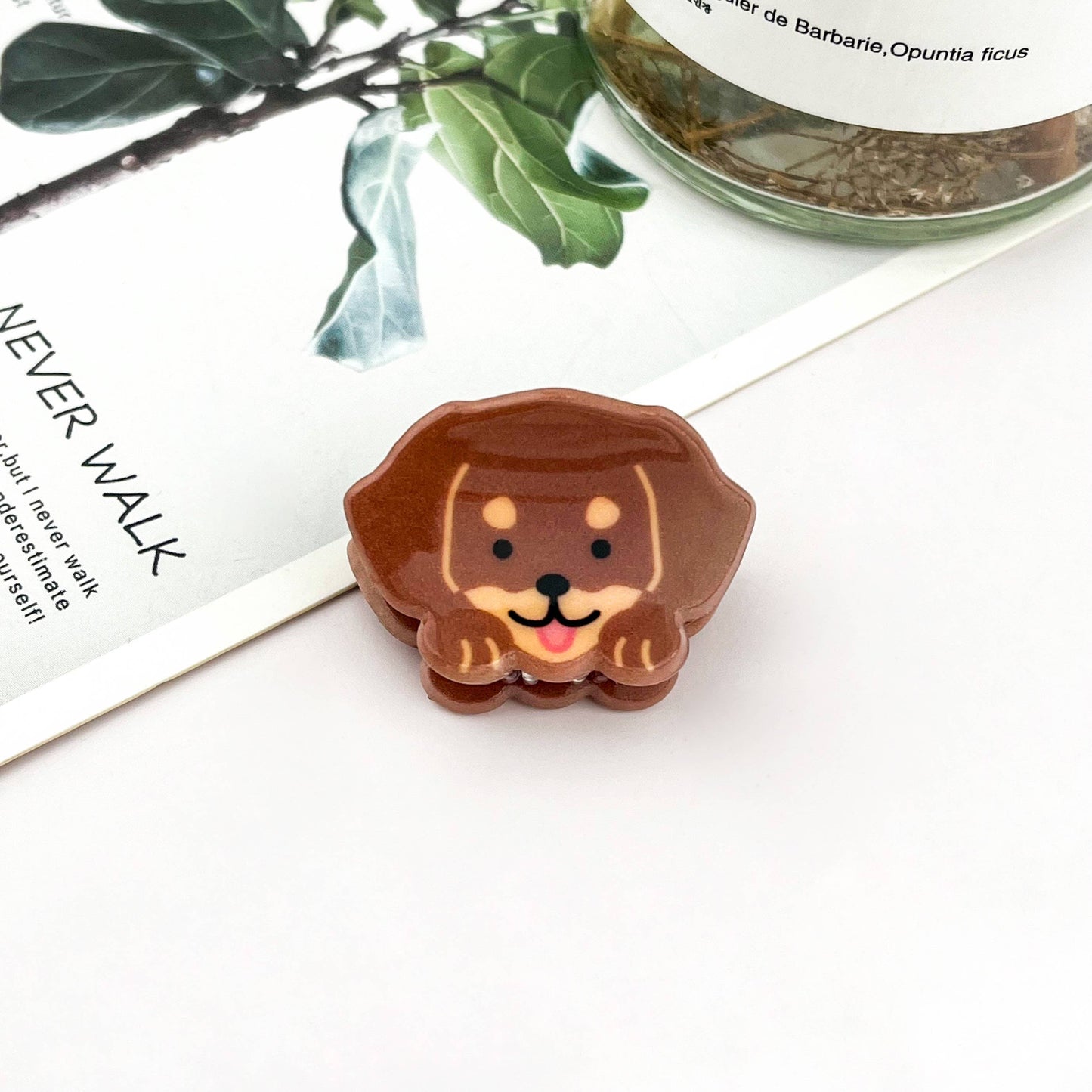 Mini Cute Dog Hair Claw Clip-puppy hair accessory
