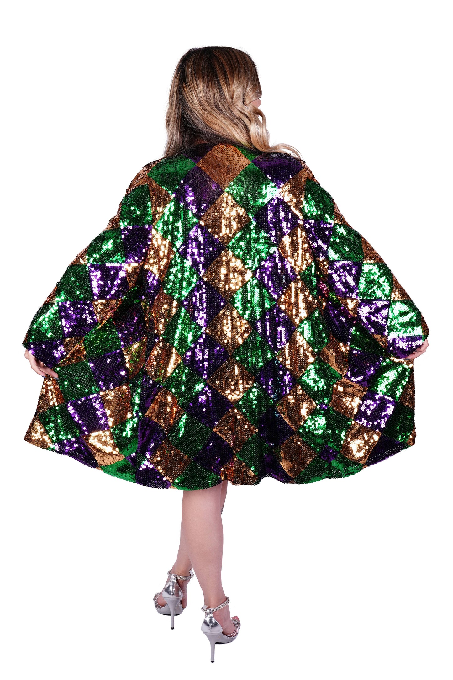 3859 - Mardi Gras Sequin Duster