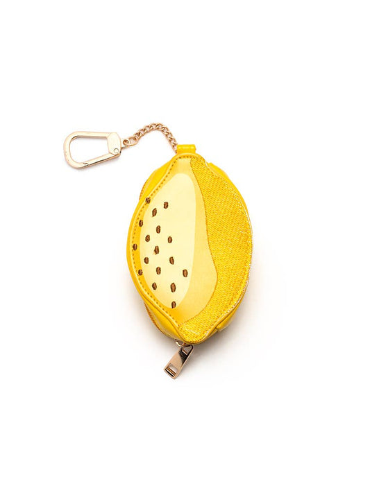 2-in-1 Bag Charm & Reusable Shopper Bag - Fresh Lemon