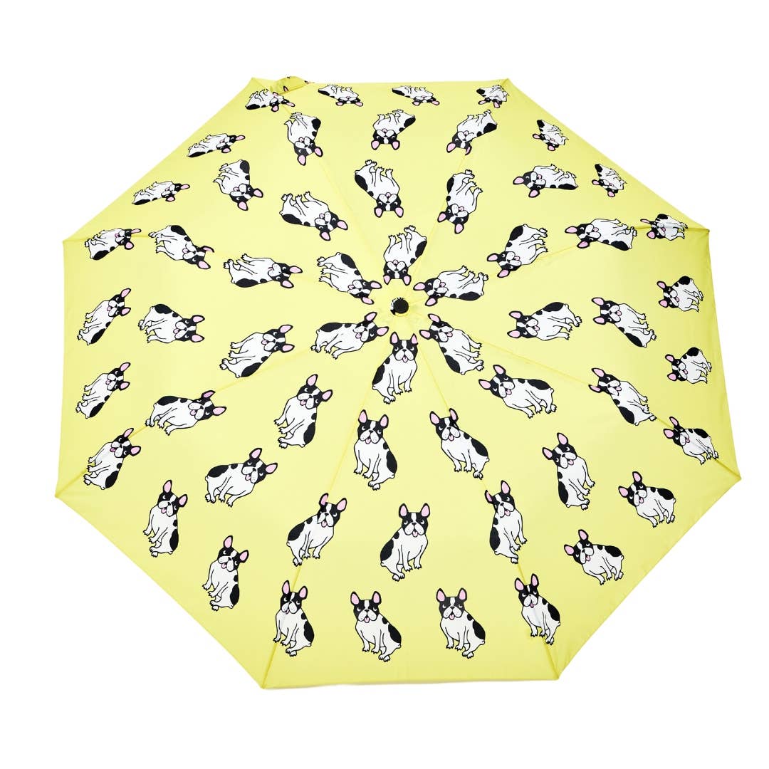 Coucou Suzette Collab - Yellow and Black Frenchie Duck-Head Umbrella