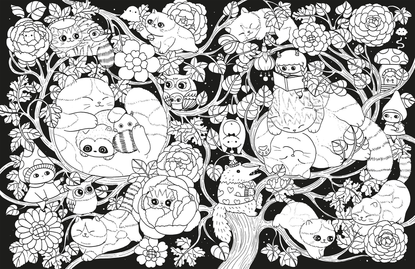 A Million Kittens: Adorable Felines to Color