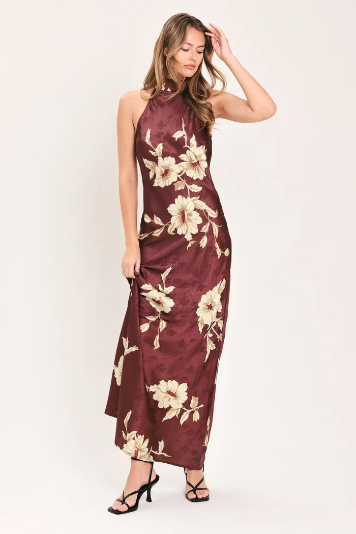 Autumn in Sedona Halter Sheath Dress