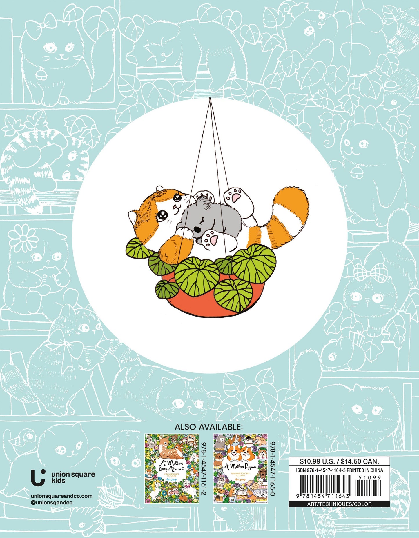 A Million Kittens: Adorable Felines to Color