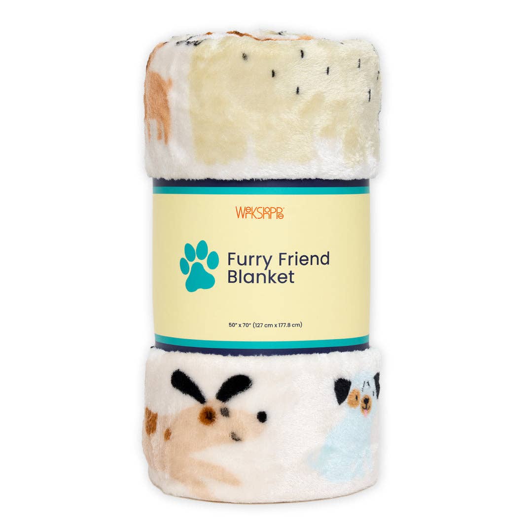 Pooches & Pups Pet Fleece Blanket, Dog Friendly Throw