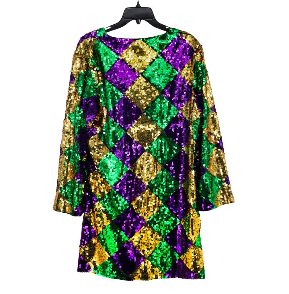 3859 - Mardi Gras Sequin Duster