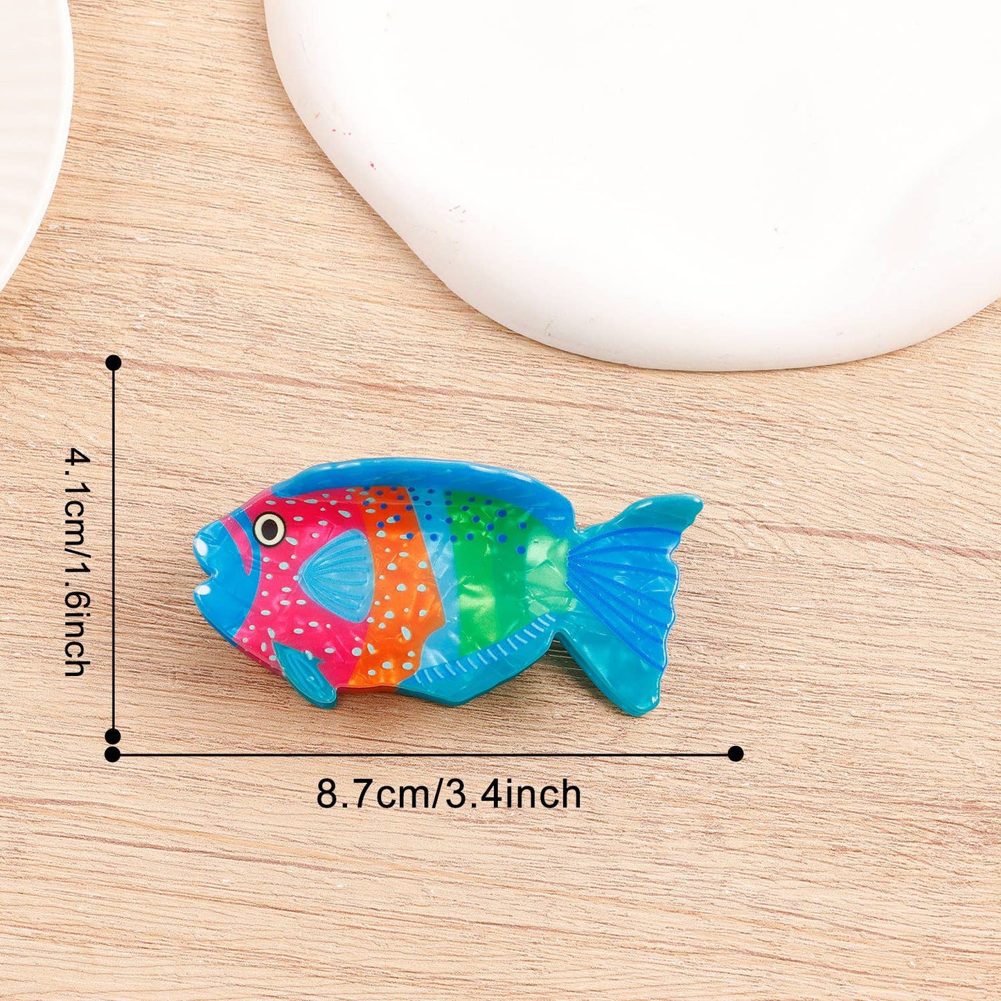 Colorful Cartoon Ocean-Inspired Fish Hair Clips