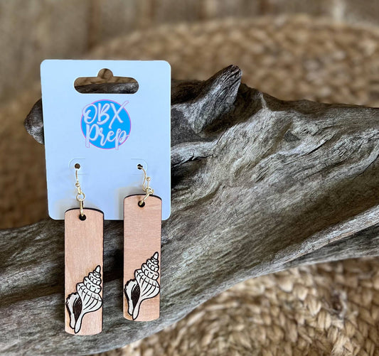Coastal Seashell Dangle Earrings