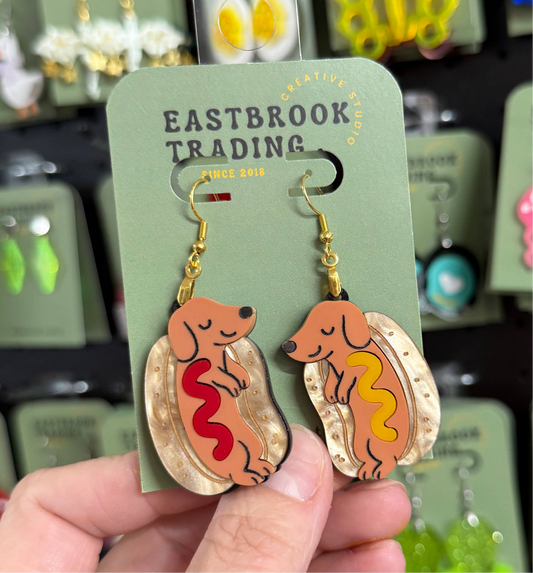 Hot Dog earrings