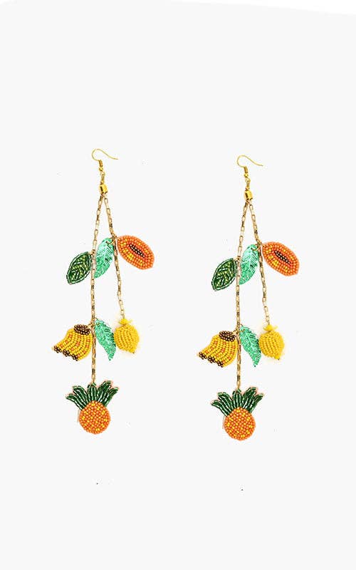 Hanging Fruit Beaded Earrings