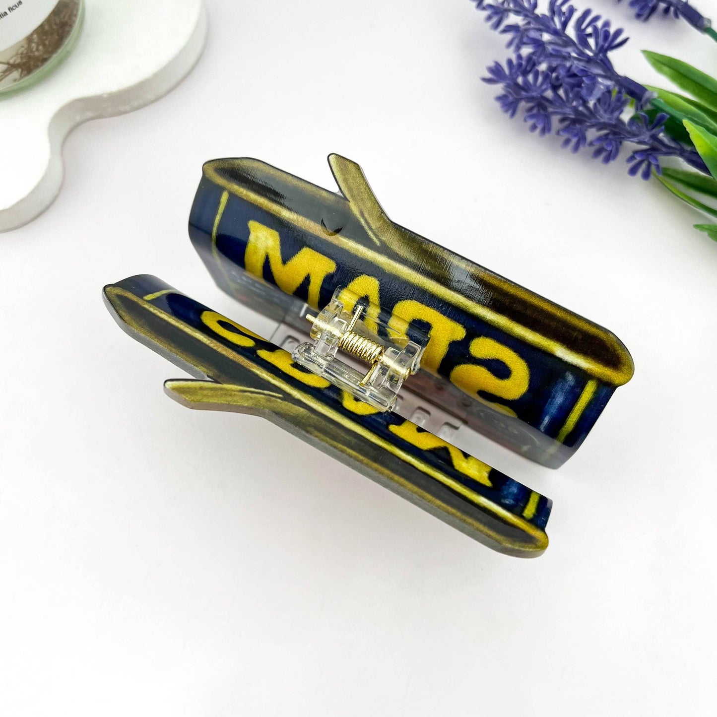 Spam Can Print Hair Claw Clip Novelty Food Cute