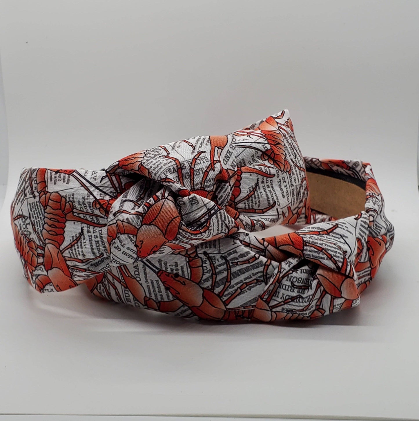 Crawfish on Newspaper Headband