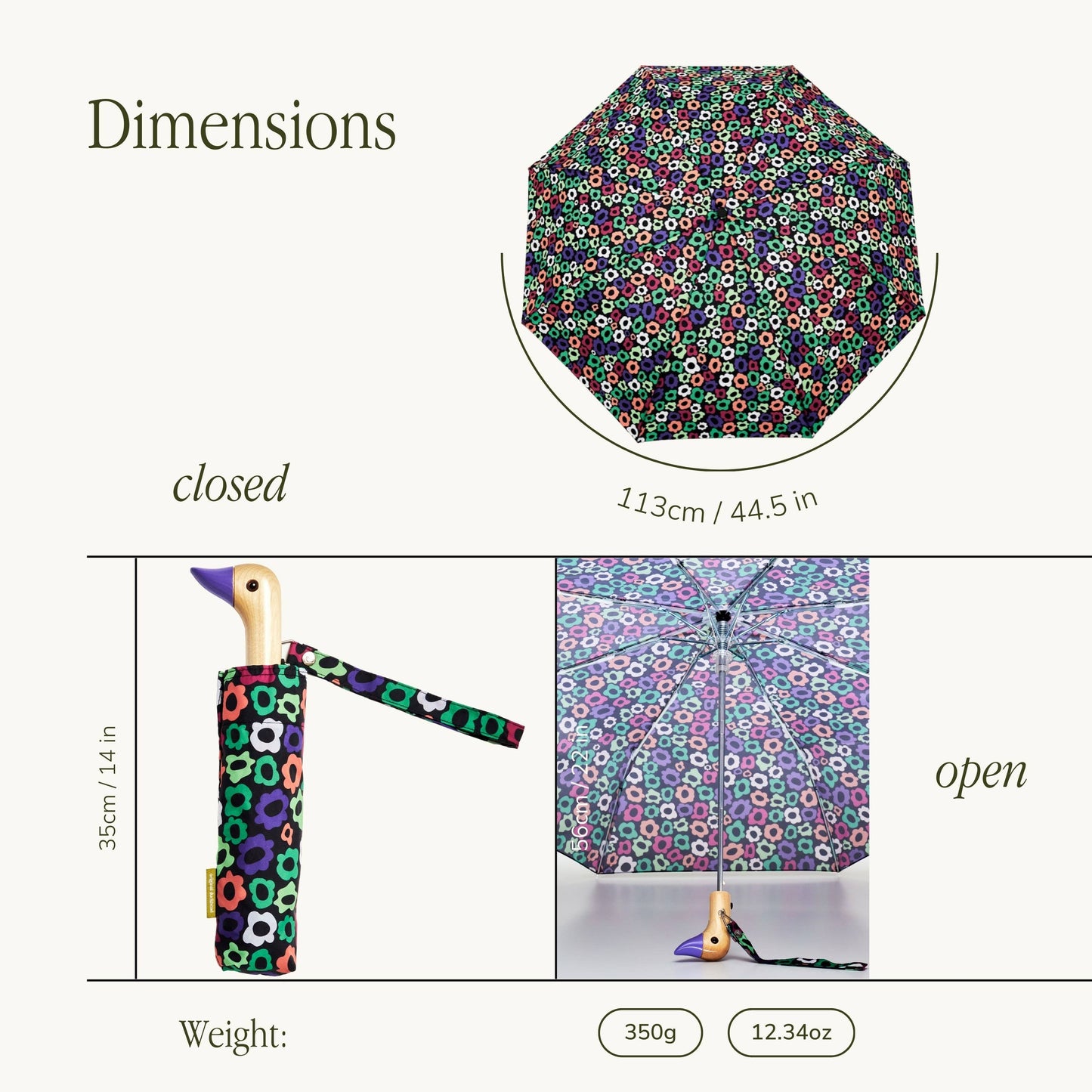 Flower Maze Duck-HeadUmbrella